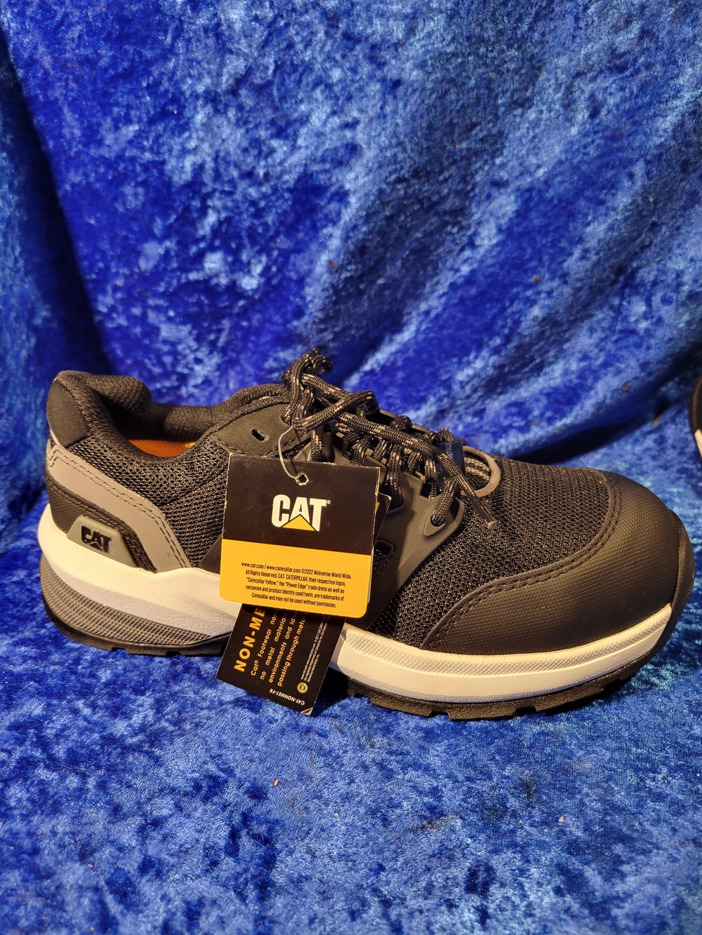 CAT Streamline Composite Toe Woman's  Black Soles with Yellow Accents Size 6